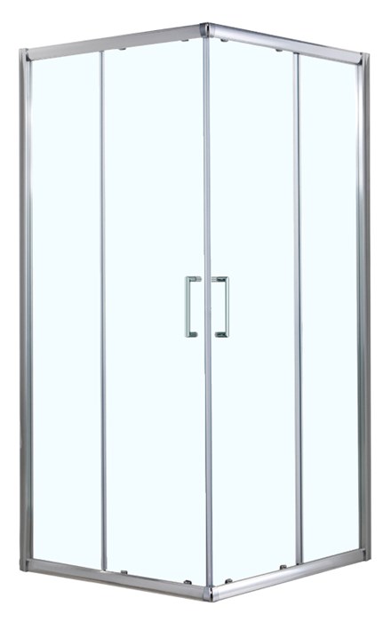 Душевое ограждение Azario GREENWOOD 800х800х1950, БЕЗ ПОДДОНА, прозрачное стекло 6 мм, цвет профиля серебро (AZ-NNE1142 800) AZ-NNE1142 800