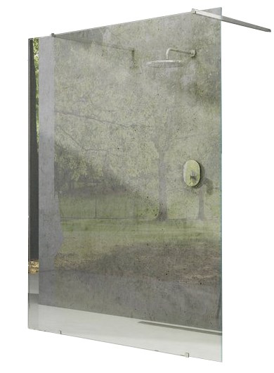 Перегородка неподвижная Ravak ST Walk-In Free 1200 x 2000, профиль хром, стекло прозрачное GW9FG0C00Z1
