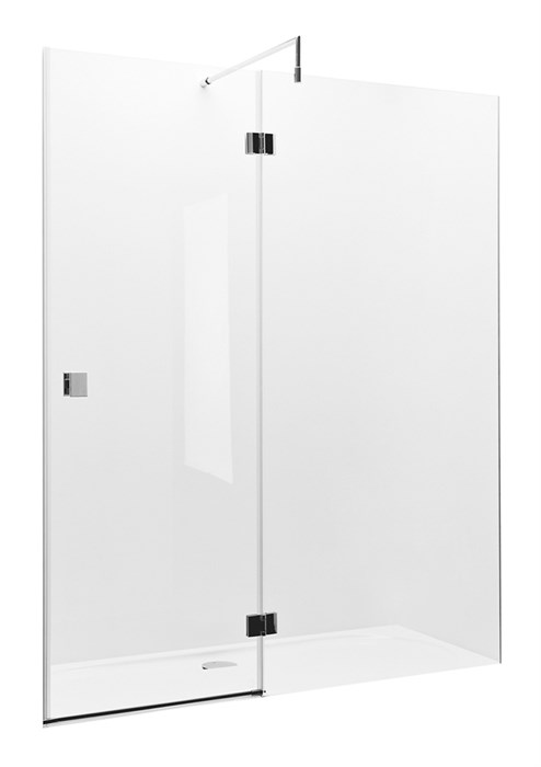 Душевое ограждение Roca Metropolis дверь распашная 1600х1950 прозрачное стекло, профиль хром (MP3416012M) 7.MP34.1.601.2M