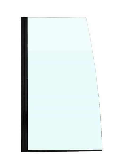 E4933-BL SERENITY Шторка на борт ванны 80х145 см, черный E4933-BL