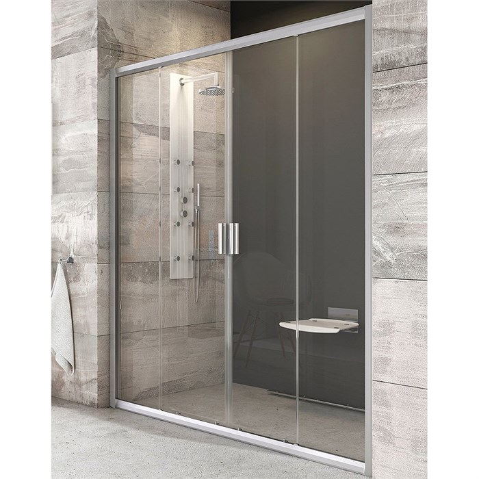 Душевая дверь Ravak Blix BLDP4-180 раздвижная, стекло Transparent, профиль Сатин (0YVY0U00Z1) 0YVY0U00Z1