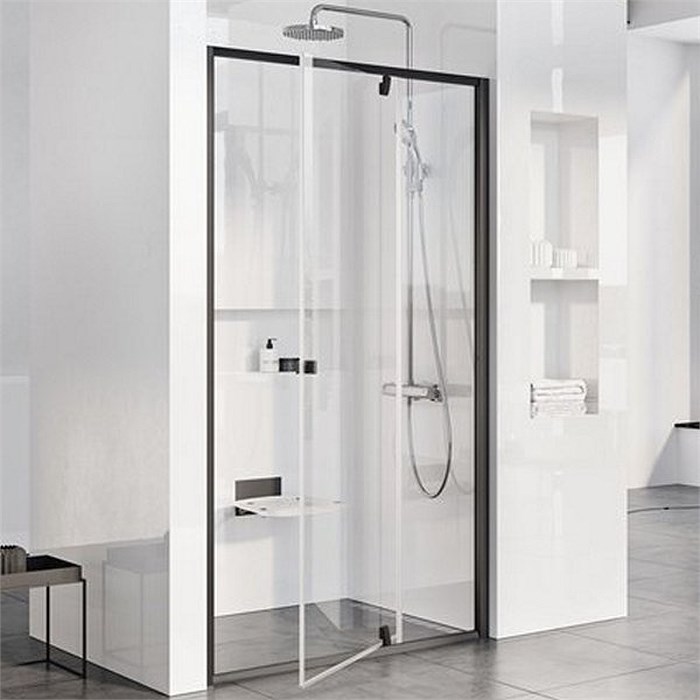 Душевая дверь Ravak Pivot PDOP2-120 распашная, стекло Transparent, профиль Черный (03GG0300Z1) 03GG0300Z1