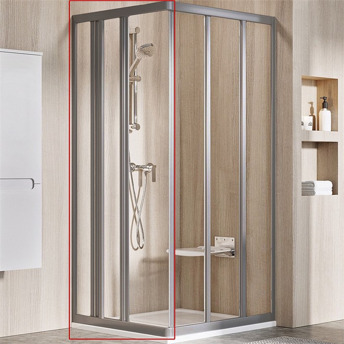 Душевая дверь Ravak Supernova ASRV3-80 198 раздвижная, стекло Transparent, профиль Сатин (15V40UR2Z1) 15V40UR2Z1