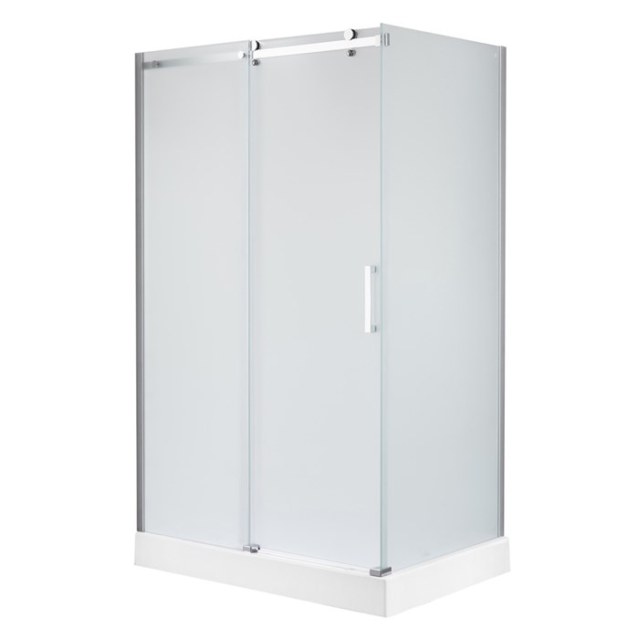 Душевое ограждение Loranto CS-502 1200х900х1975 универсальная ориентация, в комплекте с поддоном, матовое стекло 8мм., профиль хром (CS-502 120-90) CS-502 120-90