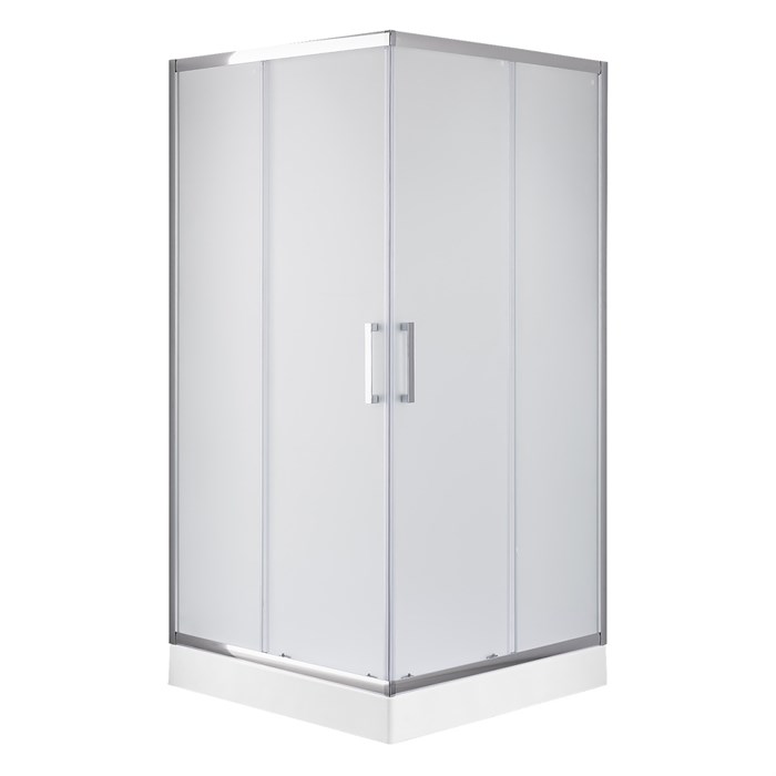 Душевое ограждение Loranto CS-311 1000х1000х1975 в комплекте с поддоном, матовое стекло  6 мм., профиль хром (CS-311 100) CS-311 100