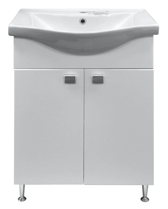 Комплект Тумба София 60 с раковиной Бэйсик 60 (2 места) CS00079242