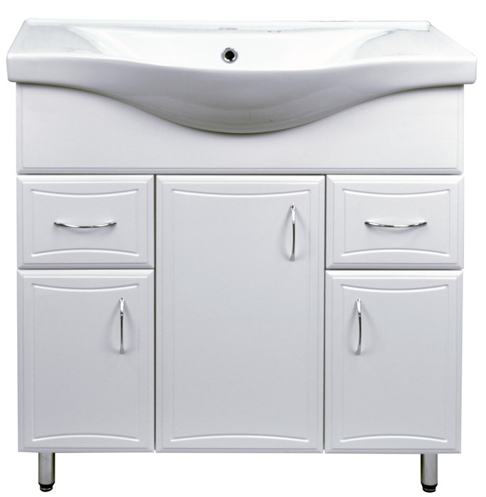 Комплект Тумба Коралл-80/2 (800х850х460) с раковиной Basic 80 (CS00070754) CS00070754