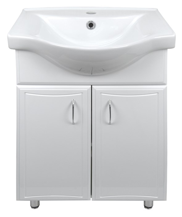 Комплект Тумба Коралл-55 (550х870х430) с раковиной Basic 55 (CS00070535) CS00070535