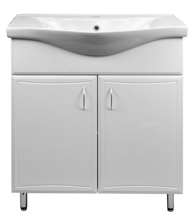 Комплект Тумба Коралл-75 (750х860х460) с раковиной Basic 75 (CS00070577) CS00070577