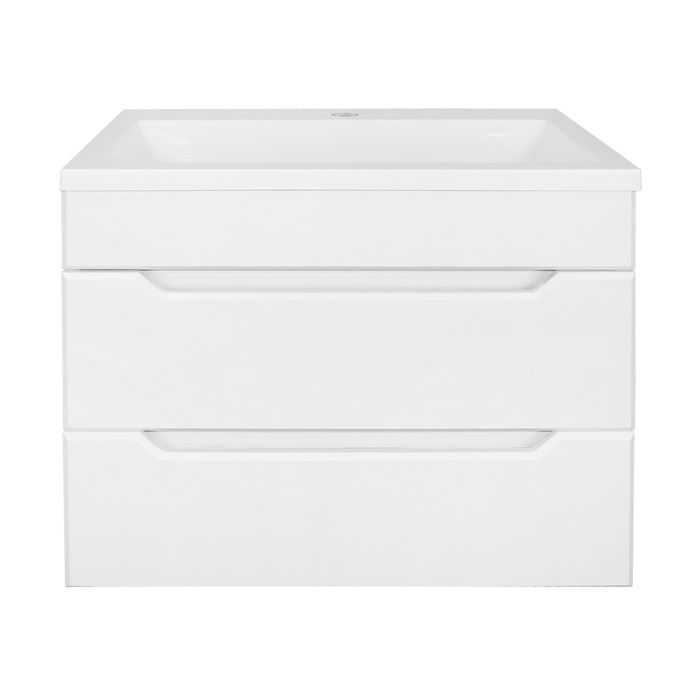 Комплект тумба Loranto Палермо 60/2 600х400х500 подвесная, с раковиной Люнокс 60, белый (CS00093187) CS00093187