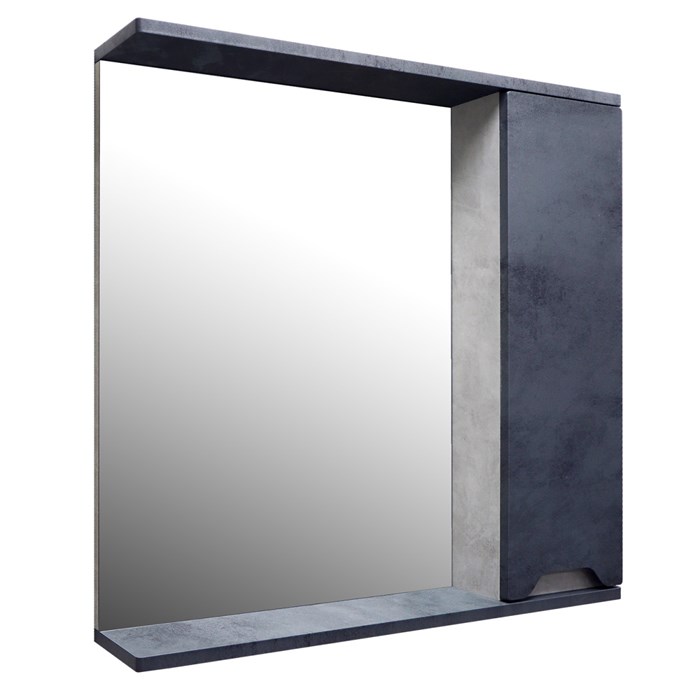 Зеркало-шкаф Loranto Florena 70 700х135х600 правый, темный бетон (CS00090037) CS00090037