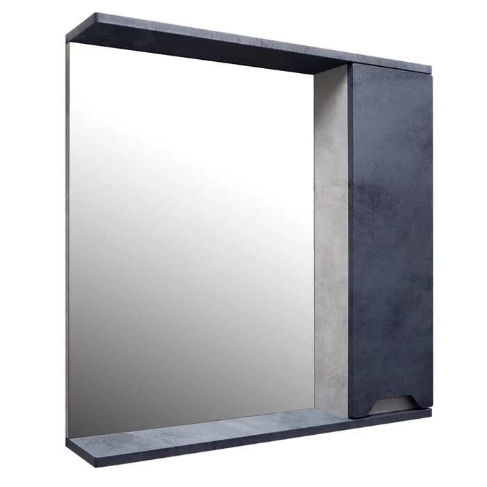 Зеркало-шкаф Loranto Florena 70 700х135х600 правый, темный бетон (CS00090037) CS00090037