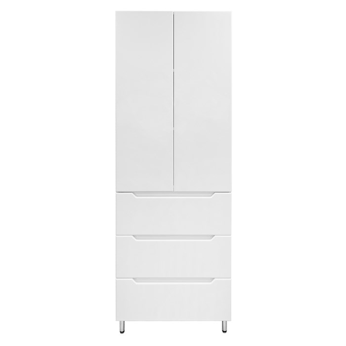 Пенал Loranto Палермо 70/3 700х300х1900 напольный, белый (CS00094943) CS00094943