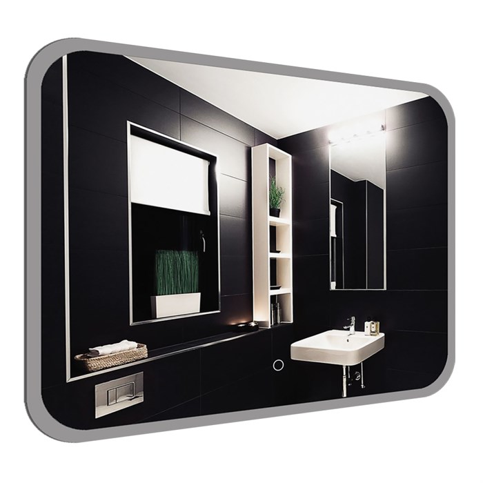 Зеркало Loranto Скай 80х60 с подсветкой, с подогревом, сенсорный выключатель (CS00098016) CS00098016