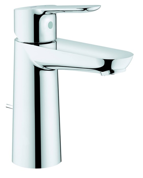 Смеситель для раковины GROHE BauEdge с донным клапаном, M-Size, хром (23758000) 23758000