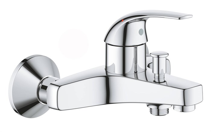 Смеситель для ванны GROHE BauCurve, настенный монтаж, хром (23599000) 23599000