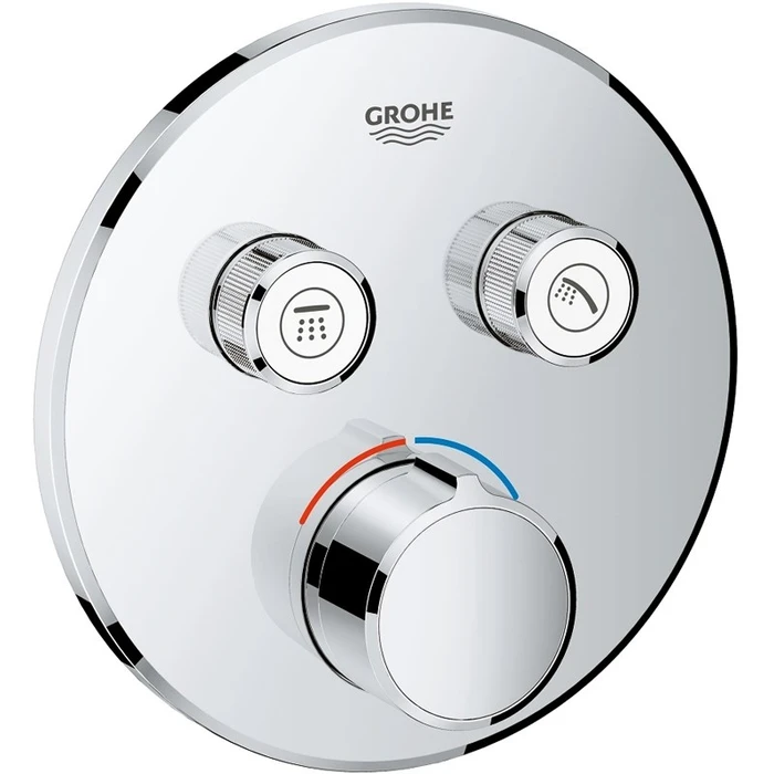 29145000 Grohtherm SmartControl Внешняя часть смесителя на 2 выхода, хром 29145000