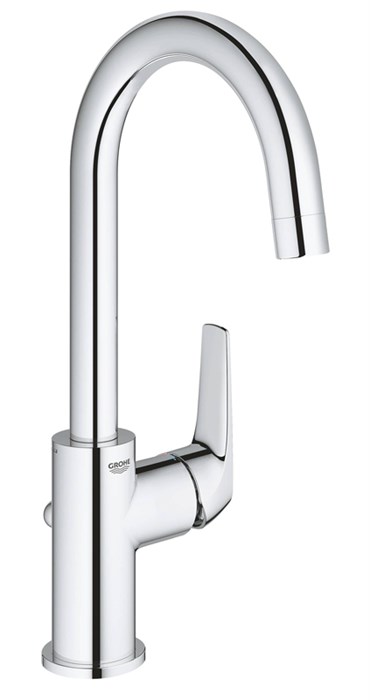 Смеситель для раковины GROHE BauFlow с донным клапаном, L-Size, хром (23753000) 23753000