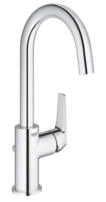 23753000 BauFlow Смеситель для раковины с донным клапаном, L-Size, хром 23753000