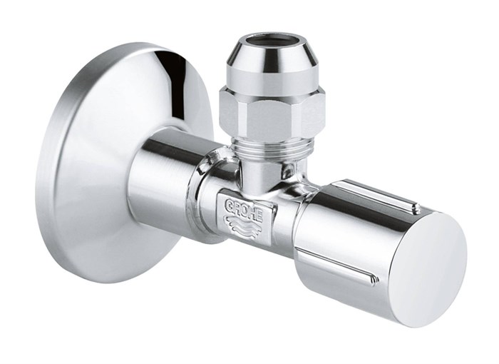 Вентиль угловой GROHE 1/2″-3/8″ для подключения смесителей, хром (22037000) 22037000