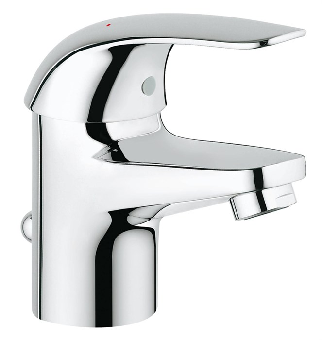 Смеситель для раковины GROHE Euroeco с донным клапаном, хром (23262000) 23262000