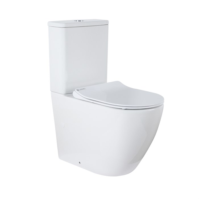 Унитаз-компакт Azario Grado 665х380х845 напольный, безободковый с бачком и сидением микролифт (AZ-2141) AZ-2141