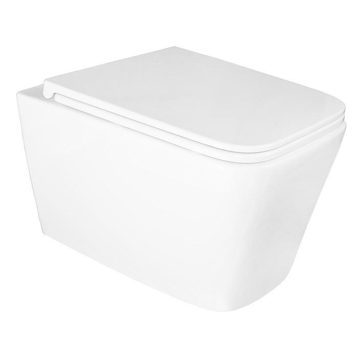 Унитаз подвесной Azario Mona 530x360x365 безободковый, в комплекте с сидением микролифт (AZ-0057) AZ-0057