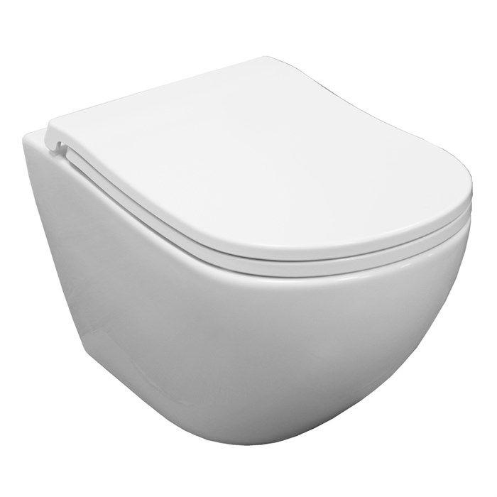 Унитаз подвесной Azario Etera 520x360x360 с системой смыва Tornado, с сидением микролифт (AZ-118E-UQ3) AZ-118E-UQ3