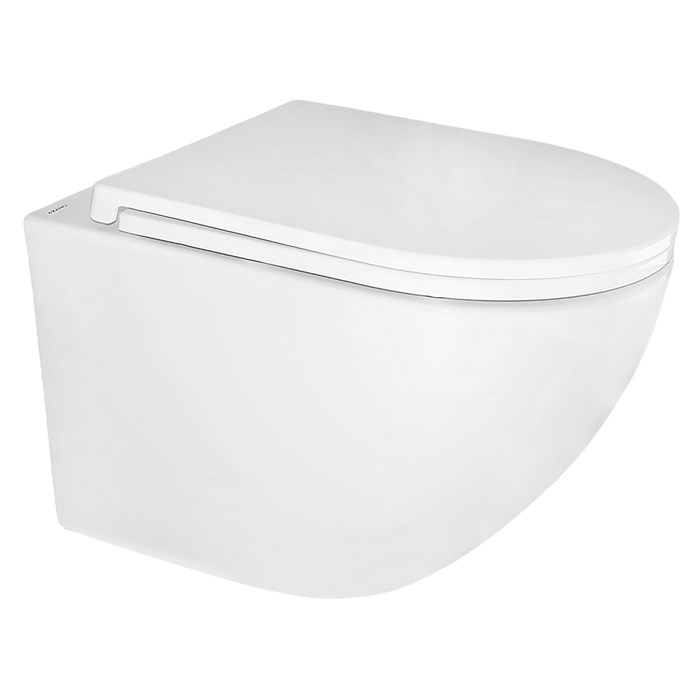 Унитаз подвесной Azario Gloria 360х490х360 безободковый, слив TORNADO, с быстросъемным сиденьем микролифт (AZ-2003Т) AZ-2003T