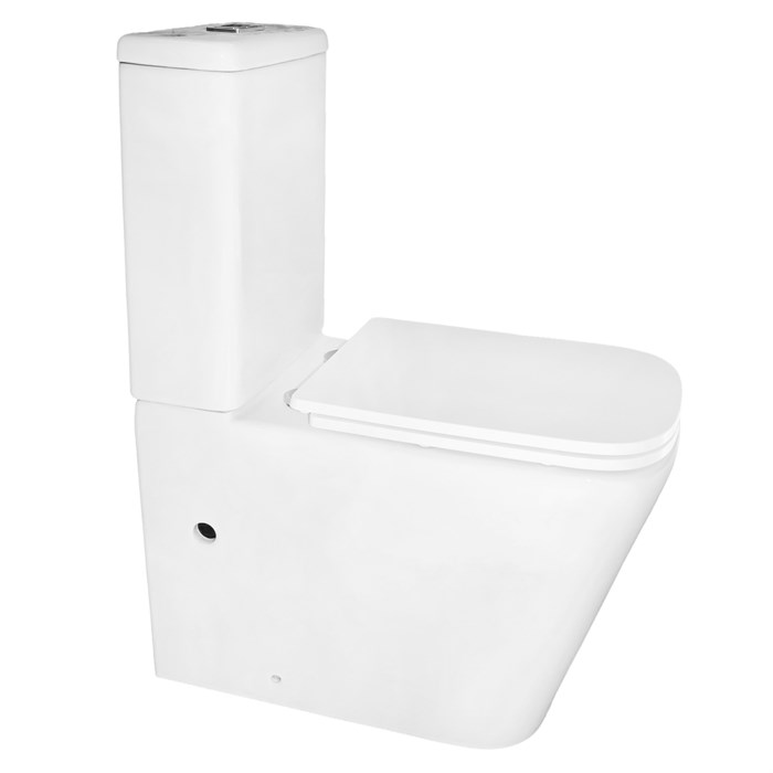 Унитаз-компакт Azario Etéreo 640х370х810 напольный, безободковый, система смыва "Скрытое Торнадо", с быстросъемным сиденьем микролифт (AZ-8203) AZ-8203