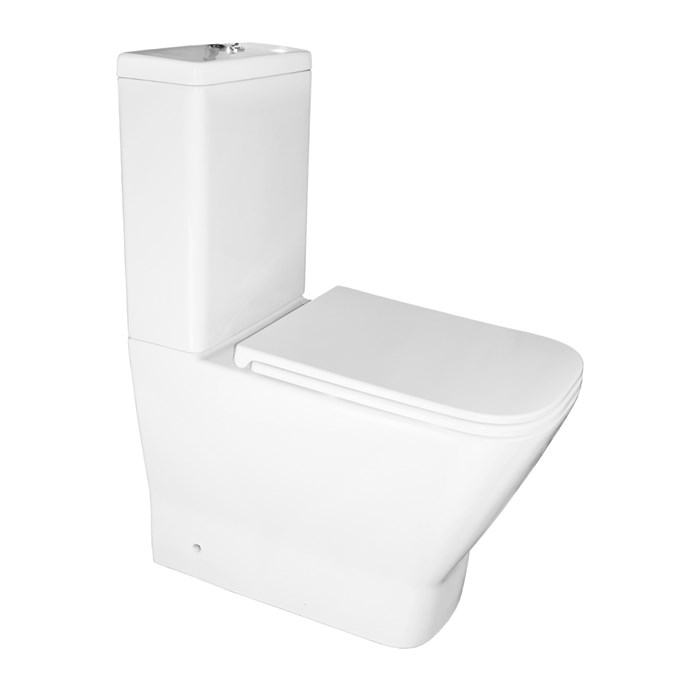 Унитаз-компакт Azario Joy 365х620х805 напольный, безободковый, слив " скрытый Торнадо", с быстросъемным сиденьем микролифт (AZ-2168-UQ3) AZ-2168-UQ3