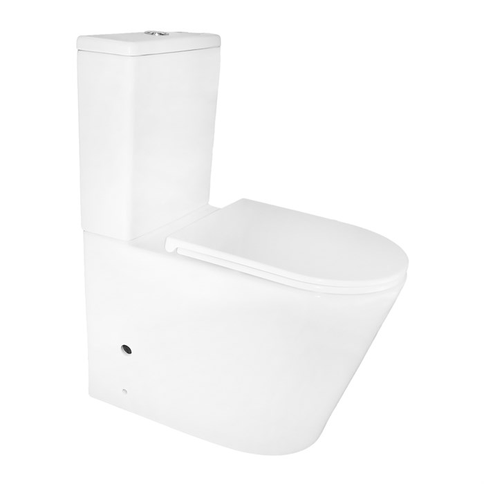 Унитаз-компакт Azario Margo 390х670х880 безободковый, слив Торнадо, с быстросъемным сиденьем микролифт (AZ-2125-UQ1) AZ-2125-UQ1