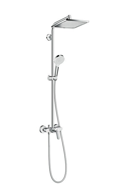 Душевая колонна Hansgrohe Crometta E 240 1jet Showerpipe с однорычажным смесителем (27284000) 27284000