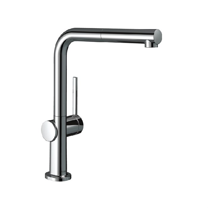 Кухонный смеситель Hansgrohe Talis M54, с вытяжным изливом, 1jet, sBox, хром 72809000