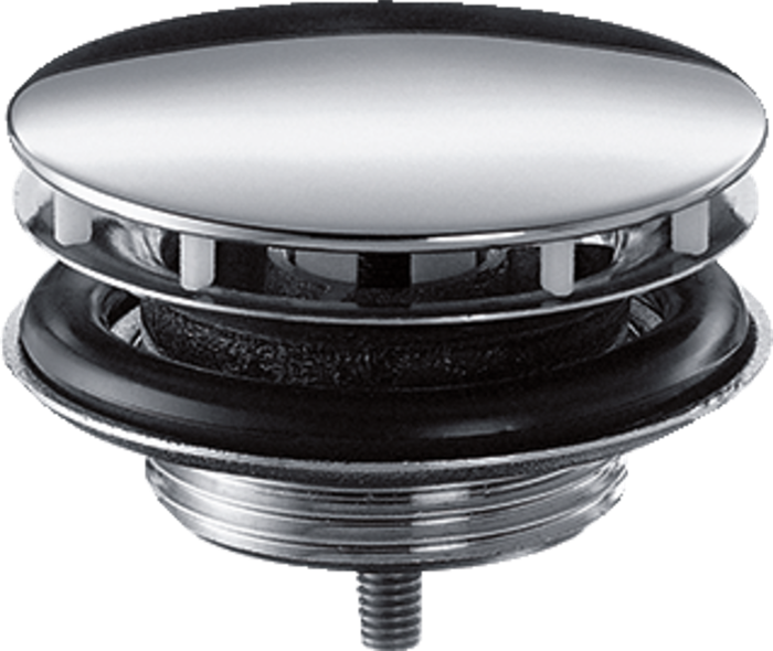 Донный клапан для раковины Hansgrohe с фиксированной крышкой, хром (50001000) 50001000