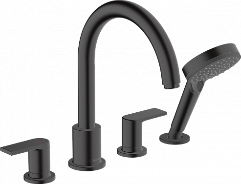 Смеситель на борт ванны Hansgrohe Vernis Shape, матовый чёрный (71459670) 71459670