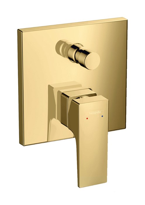 Смеситель для ванны Metropol, однорычажный, с рычаговой рукояткой, полированное золото Hansgrohe 32545990 32545990