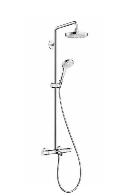 Душевая система Hansgrohe Croma Select S, с термостатом, белый хром (27351400) 27351400