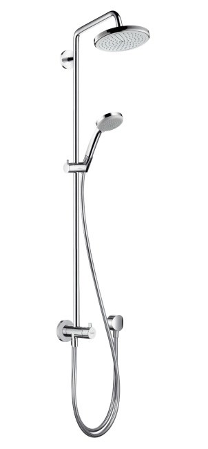Душевая система Hansgrohe Croma Showerpipe Reno, без смесителя, с поворотным держателем, хром (27224000) 27224000