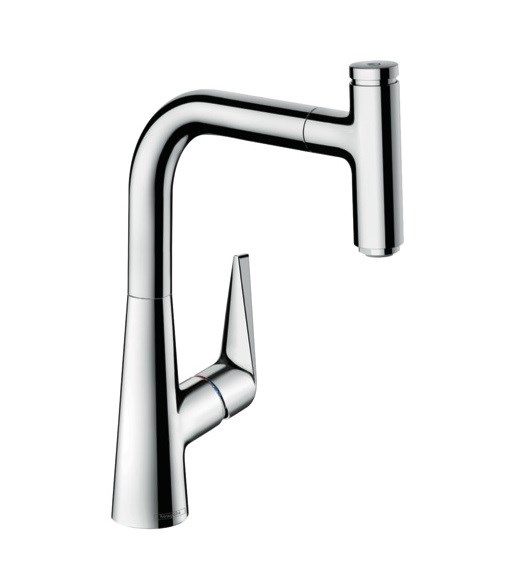 Смеситель для кухни Hansgrohe Talis Select S, однорычажный, с выдвижным изливом, хром (72822000) 72822000