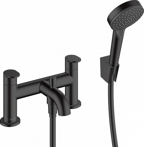 Смеситель на борт ванны Hansgrohe Vernis Blend, матовый чёрный (71461670) 71461670