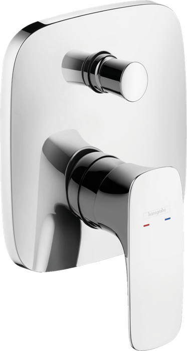 Смеситель для ванны Hansgrohe PuraVida, скрытый монтаж, однорычажный, хром (15445000) 15445000