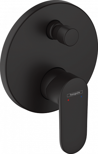 Смеситель для ванны с душем Hansgrohe Vernis Blend, матовый чёрный (71467670) 71467670