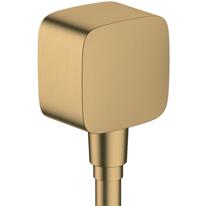 Шланговое подсоединение Hansgrohe Fixfit c защитой от обратного тока воды, шлифованная бронза (26457140) 26457140