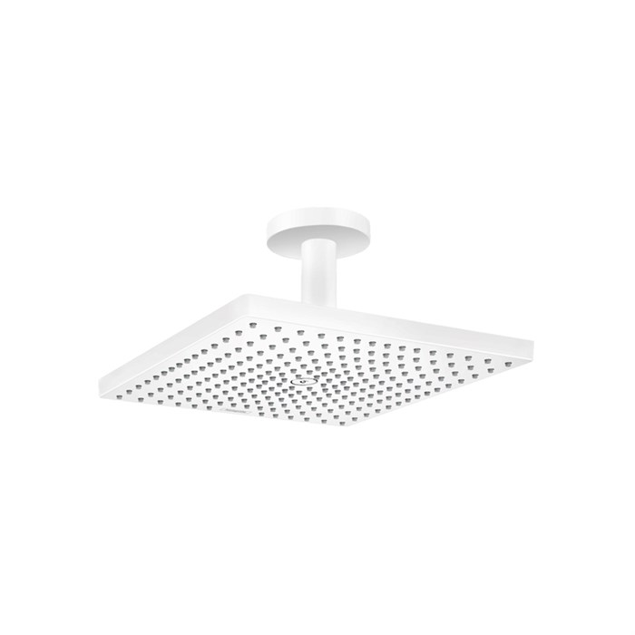 Верхний душ Hansgrohe Raindance E 300 1jet, с потолочным подсоединением, матовый белый 26250700