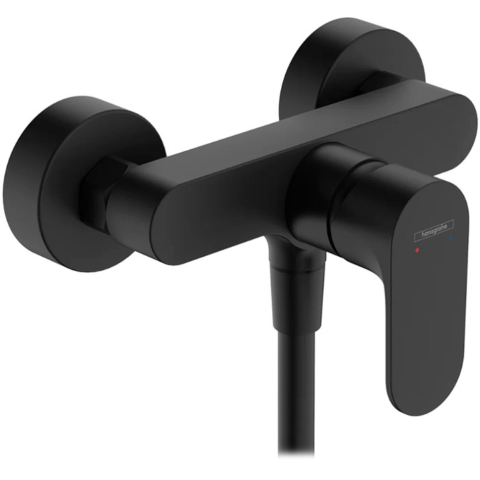Смеситель для душа Hansgrohe Rebris S керамический картридж, черный матовый (72640670) 72640670