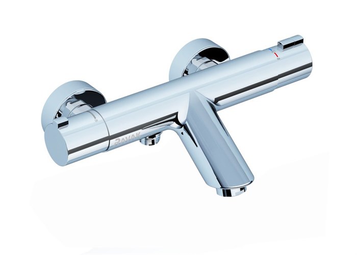 Смеситель настенный Ravak термостатический для ванны без гарнитуры TE 022.00/150 хром (X070047) X070047