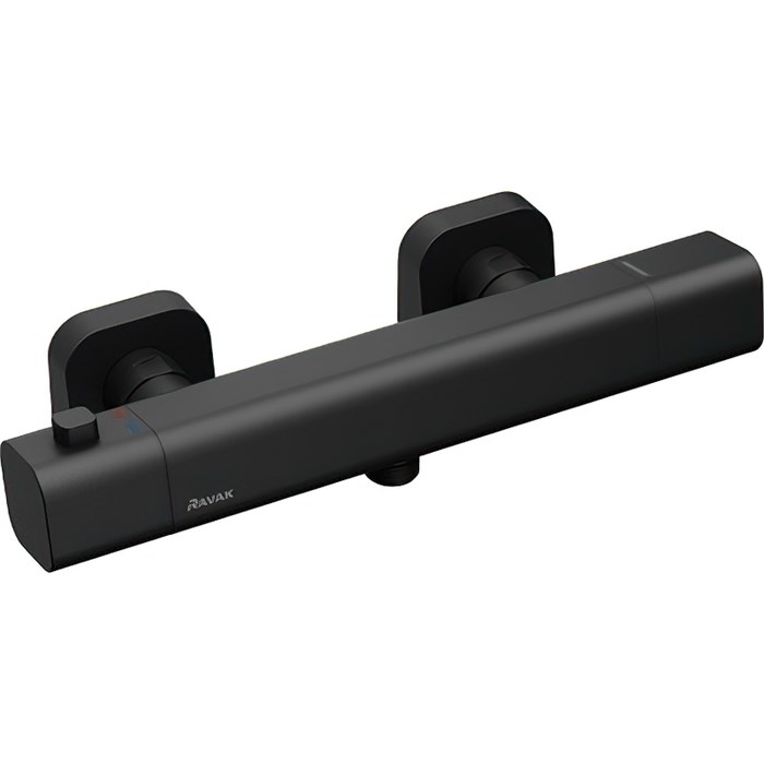 Смеситель для душа Ravak 10° Free X070154 с термостатом, черный матовый (X070154) X070154