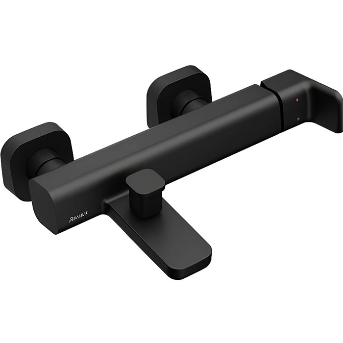 Смеситель для ванны Ravak 10° Free керамический картридж, черный матовый (X070152) X070152