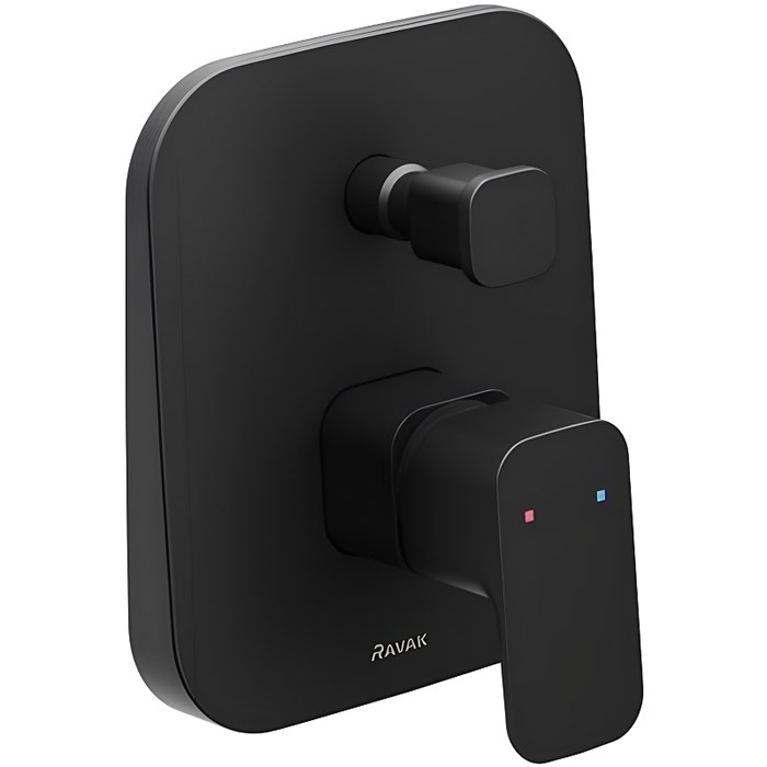 Смеситель для душа Ravak 10° Free black-TD F 061.20 скрытый монгтаж, керамический картридж,черный матовый (X070156) X070156